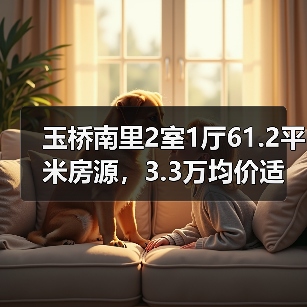 玉桥南里2室1厅61.2平米房源,3.3万均价适合刚需购房者?(图4) 玉桥南里2室1厅61.2平米房源,3.3万均价适合刚需购房者?(图4)