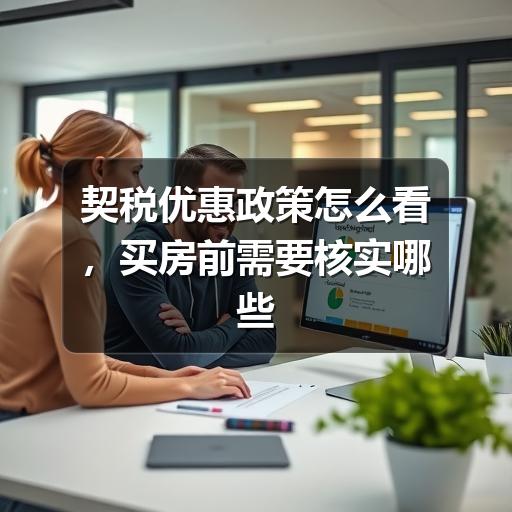契税优惠政策怎么看,买房前需要核实哪些信息(图3) 契税优惠政策怎么看,买房前需要核实哪些信息
